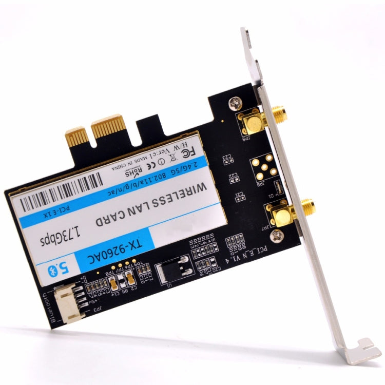 محول واي فاي مكتبي TX-9260AC Wireless-AC مزدوج النطاق 802.11ac بسرعة 1730Mbps PCI-e + بلوتوث 5.0 بطاقة شبكة WLAN لـ Intel 9260ac، TX-9260AC 1730Mbps