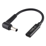 كابل شاحن محول طاقة DP 5.0 × 1.0 مم إلى Type-C أنثى