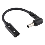 كابل شاحن محول طاقة DP 5.0 × 1.0 مم إلى Type-C أنثى