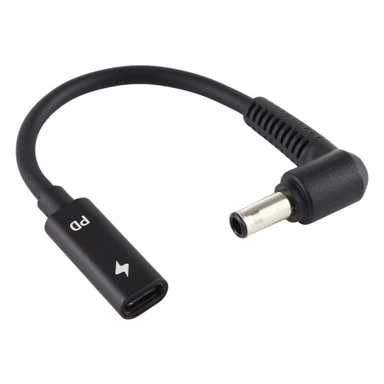 كابل شاحن محول طاقة DP 5.0 × 1.0 مم إلى Type-C أنثى