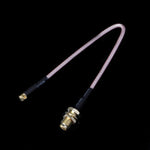 RG316 SMA Female to MMCX Right Angle Male Braid Cable, Length:15cm