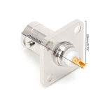 4 Flange BNC Female Jack Panel Chassis
