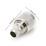 1 Set N Type Plug RF Connector Coaxial Adapter Converter for LMR400 RG8 Cable