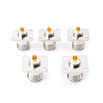 5 PCS UHF SO239 Female Flange Panel Chassis Cover Mount Adapter