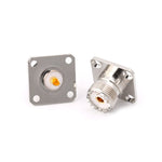 5 PCS UHF SO239 Female Flange Panel Chassis Cover Mount Adapter