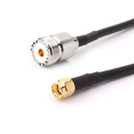 RG58 UHF Female to SMA Male Connecting Cable, Length: 100cm, Length: 100cm