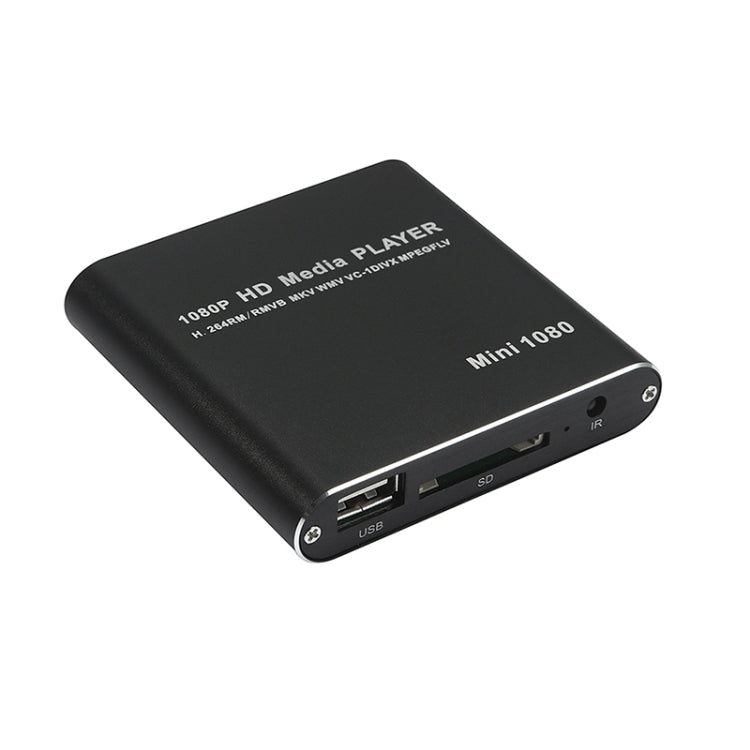 مشغل وسائط MINI 1080P Full HD USB HDD، مشغل بطاقة SD/MMC، الولايات المتحدة، الاتحاد الأوروبي، المملكة المتحدة