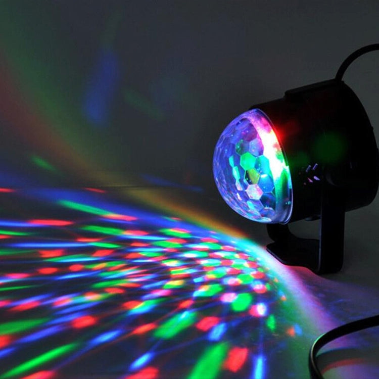 YouOKLight YK2278 إضاءة حفلات دي جي مفعلة بالصوت بقوة 3 واط، كرة ديسكو RBG، مصباح ستروب، إضاءة مسرحية مع 7 أوضاع، بدون جهاز تحكم عن بعد