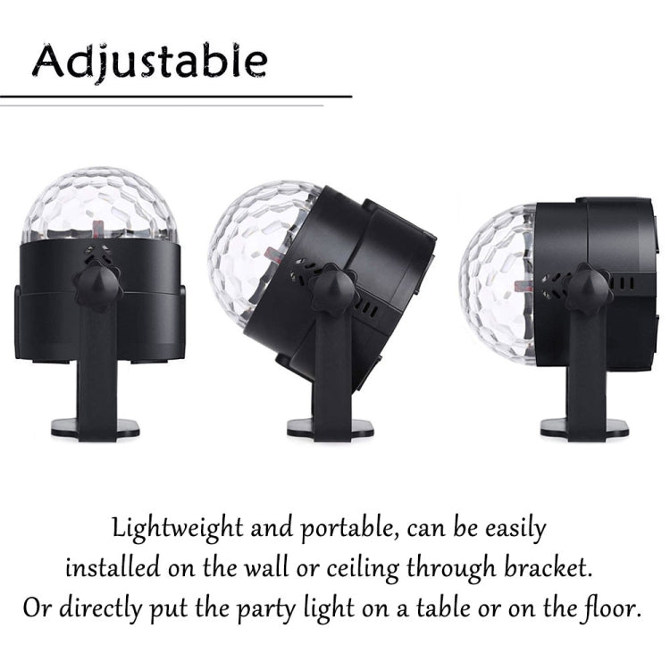 YouOKLight YK2278 إضاءة حفلات دي جي مفعلة بالصوت بقوة 3 واط، كرة ديسكو RBG، مصباح ستروب، إضاءة مسرحية مع 7 أوضاع، بدون جهاز تحكم عن بعد