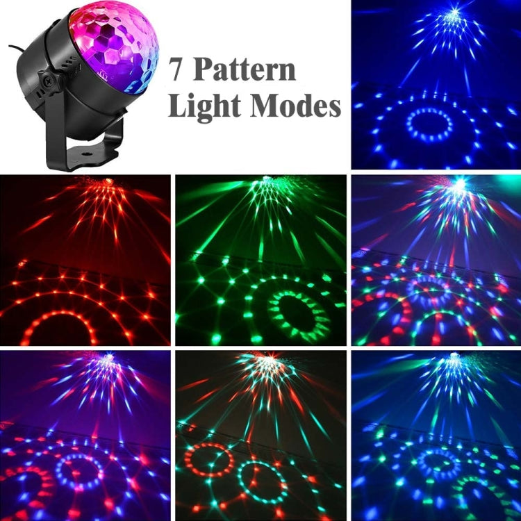 YouOKLight YK2278 إضاءة حفلات دي جي مفعلة بالصوت بقوة 3 واط، كرة ديسكو RBG، مصباح ستروب، إضاءة مسرحية مع 7 أوضاع، بدون جهاز تحكم عن بعد