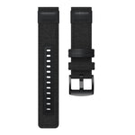 Canvas and Leather Wrist Strap Watch Band for Samsung Gear S2/Galaxy Active 42mm, Wrist Strap Size:135+96mm