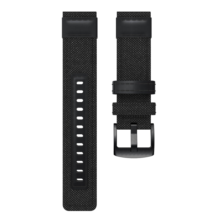 Canvas and Leather Wrist Strap Watch Band for Samsung Gear S2/Galaxy Active 42mm, Wrist Strap Size:135+96mm