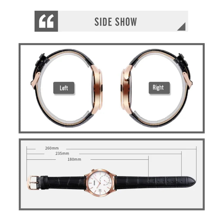 SKMEI 1581 Creative Fashion Men Watch Simple Casual Outdoor Sports Waterproof Two-Pin Quartz Watch