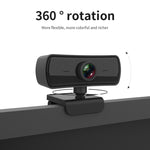كاميرا ويب C3 بدقة 400W بكسل، دقة 2K، تركيز تلقائي، HD 1080P، دوران 360 درجة للبث المباشر، مؤتمرات الفيديو، مع ميكروفون USB بدون تعريف، C3