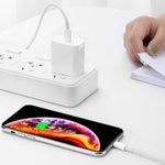 2 in 1 Single USB-C / Type-C Port Travel Charger + 3A PD 3.0 USB-C / Type-C to USB-C / Type-C Fast Charge Data Cable Set, Cable Length: 2m, 18W 2m