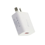 شاحن بواجهة USB واحدة QC 3.0 بقوة 18 واط و3 أمبير، قابس AU