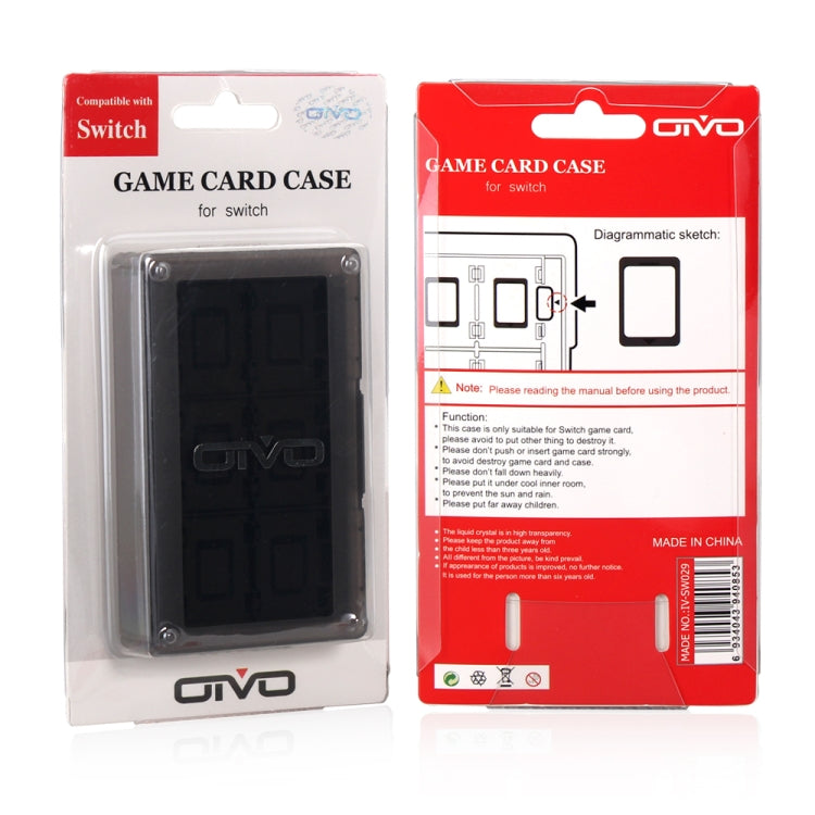 Boîte de rangement pour cartes mémoire de jeu OIVO IV-SW029 24 en 1 pour Nintendo Switch