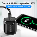 Portable QC3.0 18W USB Port Universal Quick Charging Charger, US Plug, US Plug