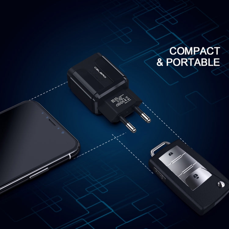 شاحن سريع محمول QC3.0 بقدرة 18 واط بمنفذ USB، قابس الاتحاد الأوروبي، قابس الاتحاد الأوروبي