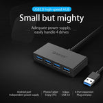موزع USB3.0 من ORICO موديل G11-H4-U3-100-BK بأربعة منافذ