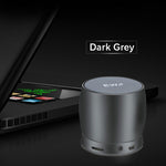 EWA A150 Portable Mini Bluetooth Speaker Wireless Hifi Stereo Strong Bass Music Boom Box Metal Subwoofer, Support Micro SD Card & 3.5mm AUX