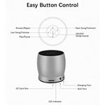 EWA A150 Portable Mini Bluetooth Speaker Wireless Hifi Stereo Strong Bass Music Boom Box Metal Subwoofer, Support Micro SD Card & 3.5mm AUX
