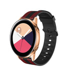 20mm For Huami Amazfit GTS / Samsung Galaxy Watch Active 2 / Huawei Watch GT2 42MM Striped Silicone Strap