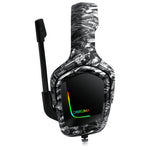 ONIKUMA K20 PS4 Surround Sound Bass PC Gamer Headphone with Microphone, RGB Light