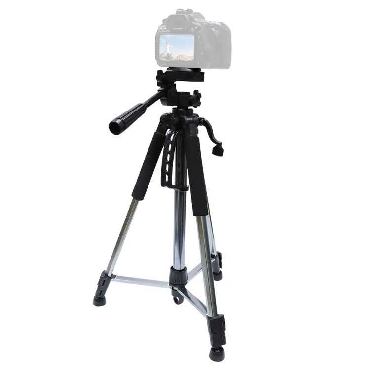 L-1200 Camera Tripod Live Broadcast Bracket For Mobile Phones, Cameras, Projectors 55-148CM Universal Adjustable Tripod (Silver), L-1200