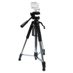 L-1200 Camera Tripod Live Broadcast Bracket For Mobile Phones, Cameras, Projectors 55-148CM Universal Adjustable Tripod (Silver), L-1200