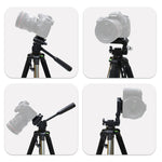 L-1200 Camera Tripod Live Broadcast Bracket For Mobile Phones, Cameras, Projectors 55-148CM Universal Adjustable Tripod (Silver), L-1200