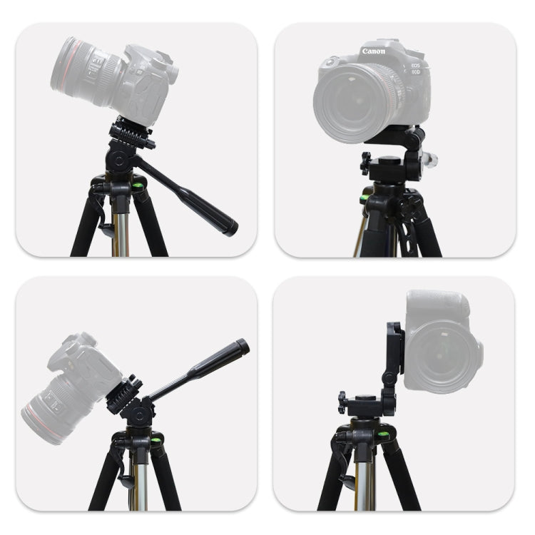 L-1200 Camera Tripod Live Broadcast Bracket For Mobile Phones, Cameras, Projectors 55-148CM Universal Adjustable Tripod (Silver), L-1200