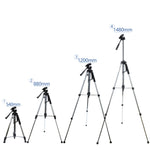 L-1200 Camera Tripod Live Broadcast Bracket For Mobile Phones, Cameras, Projectors 55-148CM Universal Adjustable Tripod (Silver), L-1200