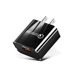 شاحن سريع صغير QC3.0 USB بقدرة 18 واط للهواتف المحمولة والأجهزة اللوحية، قابس الولايات المتحدة، قابس الولايات المتحدة