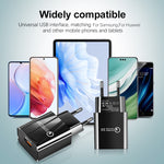 شاحن سريع صغير QC3.0 USB بقدرة 18 واط للهواتف المحمولة والأجهزة اللوحية، قابس الاتحاد الأوروبي، قابس الاتحاد الأوروبي