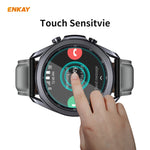 ENKAY Hat-Prince 0,2 mm 9H 2,15D Gebogene Displayschutzfolie aus gehärtetem Glas für Samsung Galaxy Watch 3 (45 mm) und Samsung Galaxy Watch 3 (41 mm)