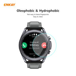 ENKAY Hat-Prince 0,2 mm 9H 2,15D Gebogene Displayschutzfolie aus gehärtetem Glas für Samsung Galaxy Watch 3 (45 mm) und Samsung Galaxy Watch 3 (41 mm)