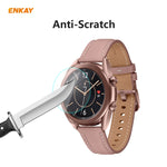 ENKAY Hat-Prince 0,2 mm 9H 2,15D Gebogene Displayschutzfolie aus gehärtetem Glas für Samsung Galaxy Watch 3 (45 mm) und Samsung Galaxy Watch 3 (41 mm)