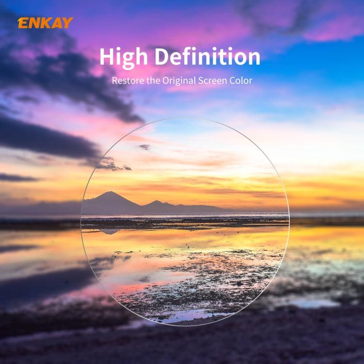 ENKAY Hat-Prince 0,2 mm 9H 2,15D Gebogene Displayschutzfolie aus gehärtetem Glas für Samsung Galaxy Watch 3 (45 mm) und Samsung Galaxy Watch 3 (41 mm)