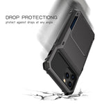 For iPhone 12 Scratch-Resistant Shockproof Heavy Duty Rugged Armor Protective Case with Card Slot, For iPhone 12 mini