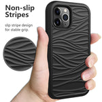 For iPhone 12 Pro / 12 Max Wave Pattern 3 in 1 Silicone+PC Shockproof Protective Case, For iPhone 12 / 12 Pro