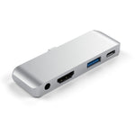 محول متعدد الوظائف 4 في 1 من نوع Type-C / USB-C إلى HDMI + AUX + USB + PD Type-C / USB-C HUB