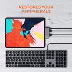 محول متعدد الوظائف 4 في 1 من نوع Type-C / USB-C إلى HDMI + AUX + USB + PD Type-C / USB-C HUB