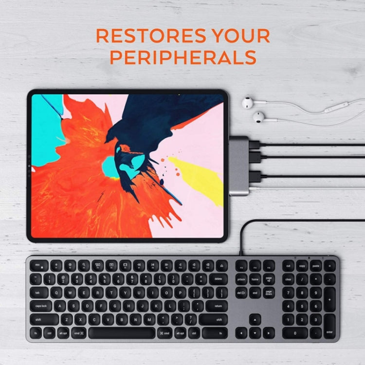 محول متعدد الوظائف 4 في 1 من نوع Type-C / USB-C إلى HDMI + AUX + USB + PD Type-C / USB-C HUB