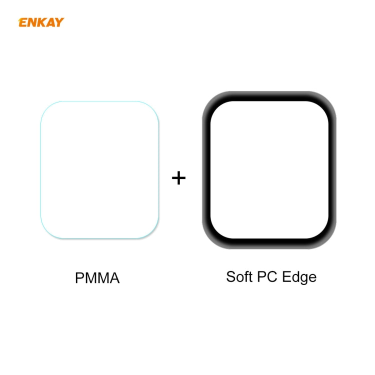 ENKAY Hat-Prince 3D Full Screen Soft PC Edge + PMMA HD Screen Protector Film, For Apple Watch 6/5/4/SE 44mm, For Apple Watch 6/5/4/SE 40mm