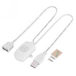 DC 5V/12V/24V USB Body Infrared PIR Motion Sensor Switch Human Motion Sensor Detector Switch For LED Light Strip, Black, White