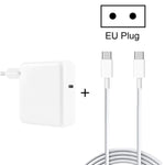 شاحن سفر 2 في 1 PD3.0 بقوة 30 واط USB-C / Type-C مع قدم قابلة للفصل + مجموعة كابل بيانات شحن سريع PD3.0 3A USB-C / Type-C إلى USB-C / Type-C، طول الكابل: 1م، قابس الاتحاد الأوروبي، 1م قابس الاتحاد الأوروبي