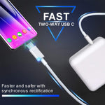 شاحن سفر 2 في 1 PD3.0 بقوة 30 واط USB-C / Type-C مع قدم قابلة للفصل + مجموعة كابل بيانات شحن سريع PD3.0 3A USB-C / Type-C إلى USB-C / Type-C، طول الكابل: 1م، قابس الاتحاد الأوروبي، 1م قابس الاتحاد الأوروبي