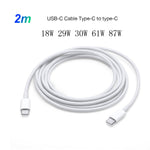 شاحن سفر 2 في 1 PD 30 واط USB-C / Type-C + مجموعة كابل بيانات شحن سريع 3A PD 3.0 USB-C / Type-C إلى USB-C / Type-C، طول الكابل: 2م، قابس أستراليا، 2م قابس أستراليا