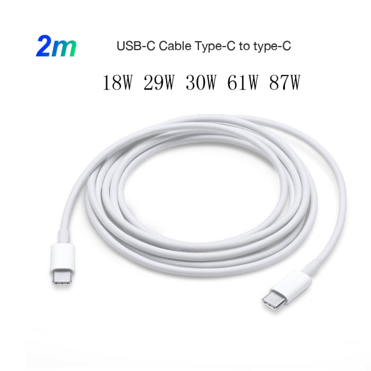شاحن سفر 2 في 1 PD 30 واط USB-C / Type-C + مجموعة كابل بيانات شحن سريع 3A PD 3.0 USB-C / Type-C إلى USB-C / Type-C، طول الكابل: 2م، قابس أستراليا، 2م قابس أستراليا